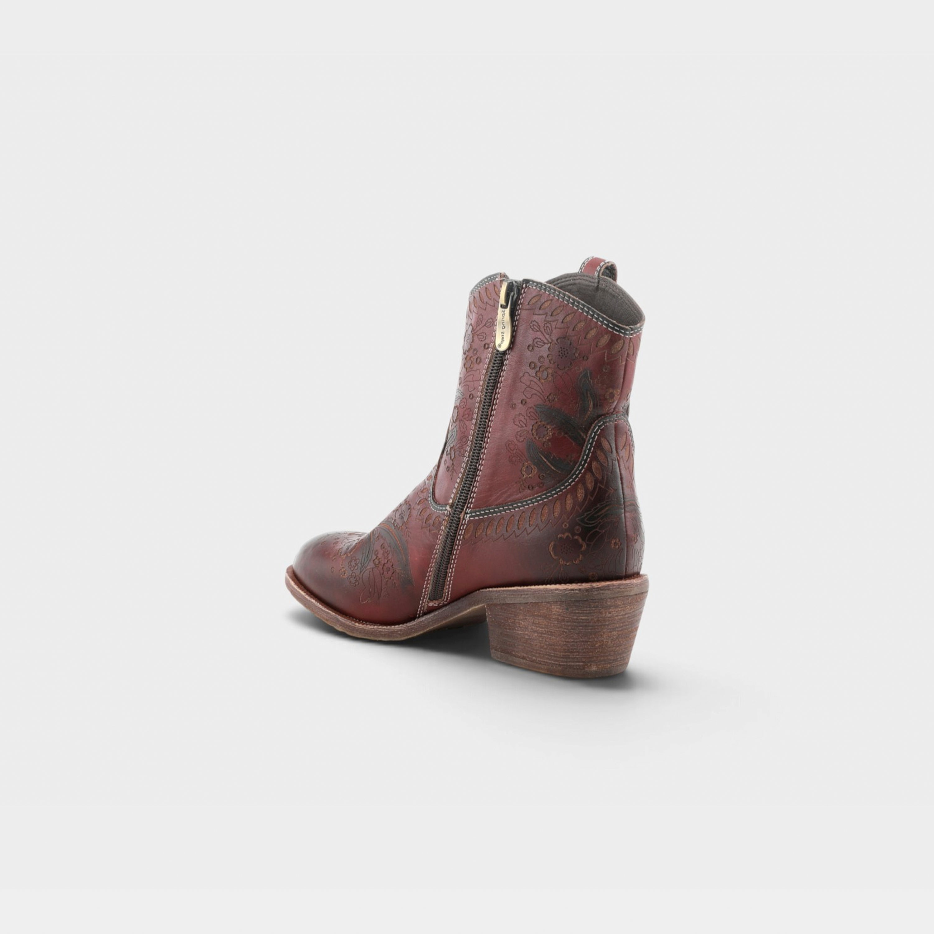 L'Artiste Galop boot in Mahogany, alternate angle view