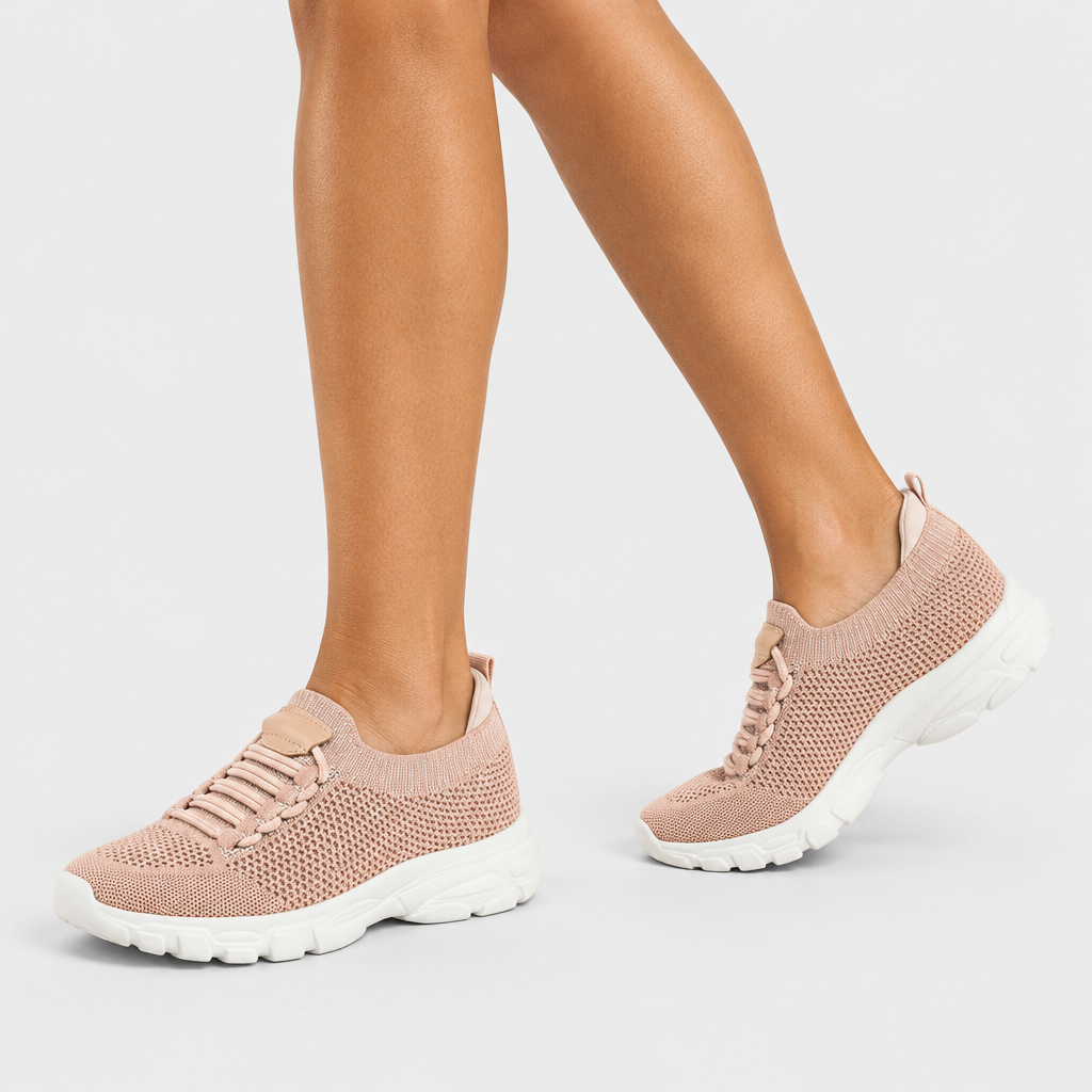 Flexus Gambino Blush Sneaker - on-foot view