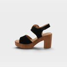 Spring Step Gamona Black Suede Sandal