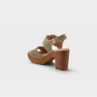 Spring Step Gamona Olive Suede Sandal