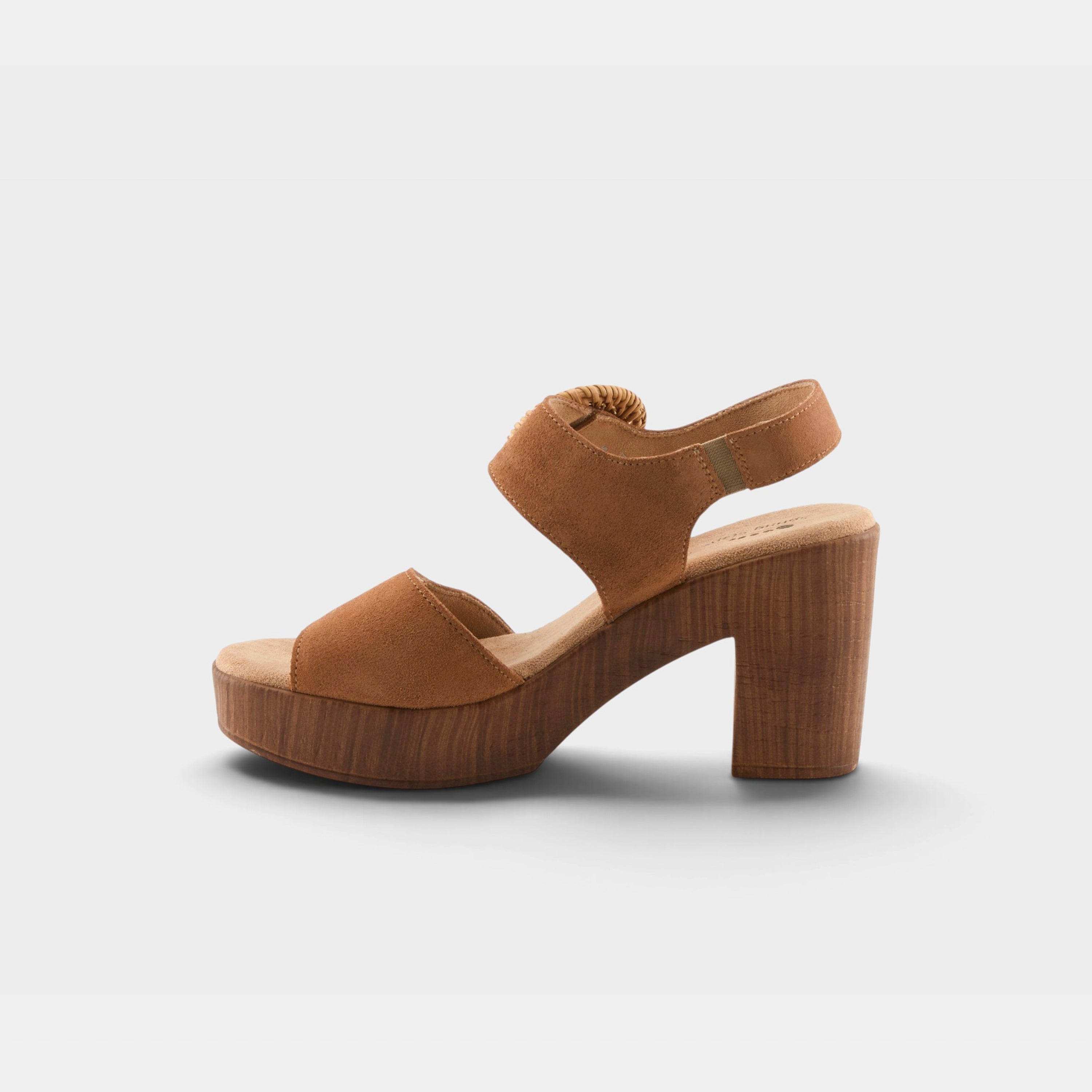 Spring Step Gamona Tan Suede Sandal