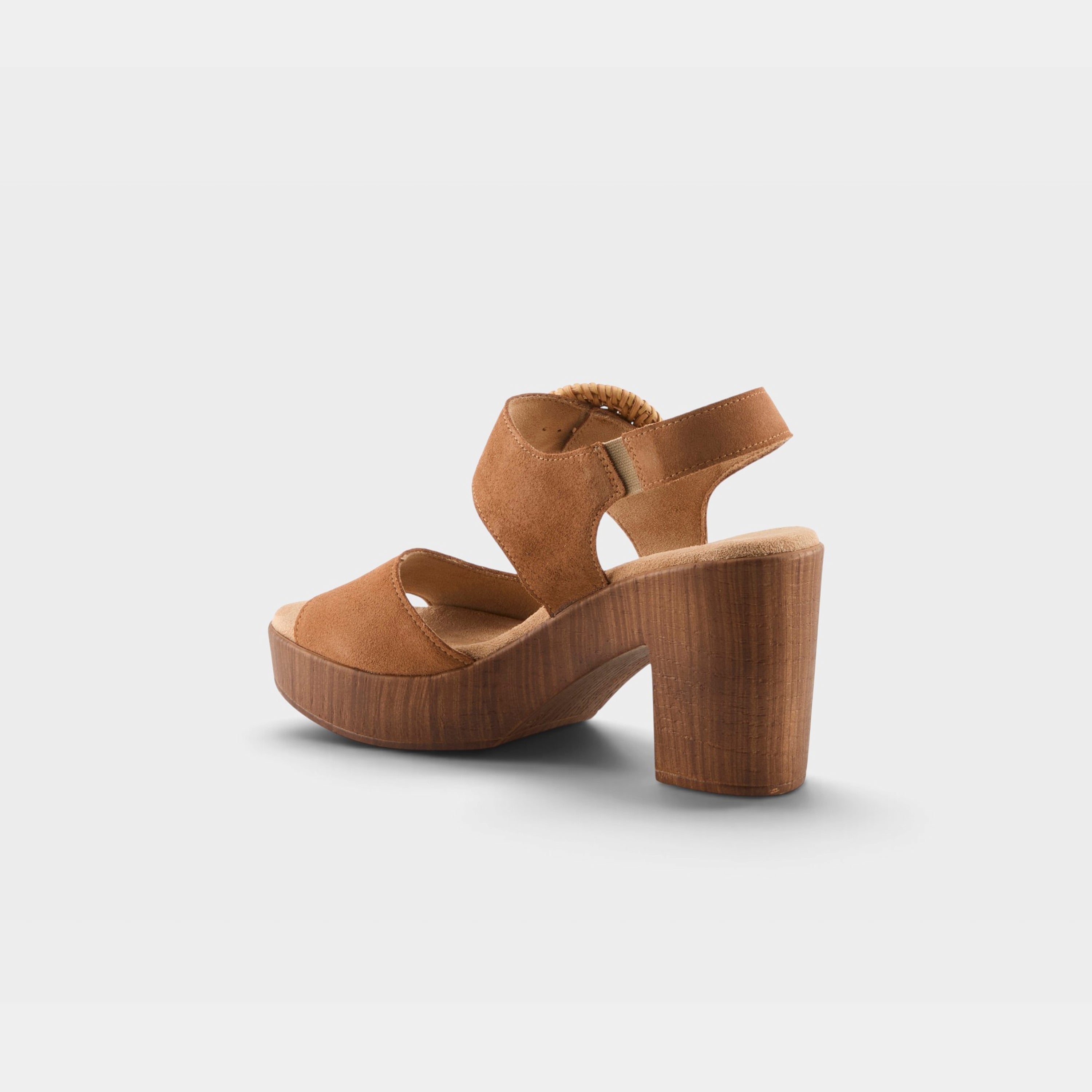 Spring Step Gamona Tan Suede Sandal