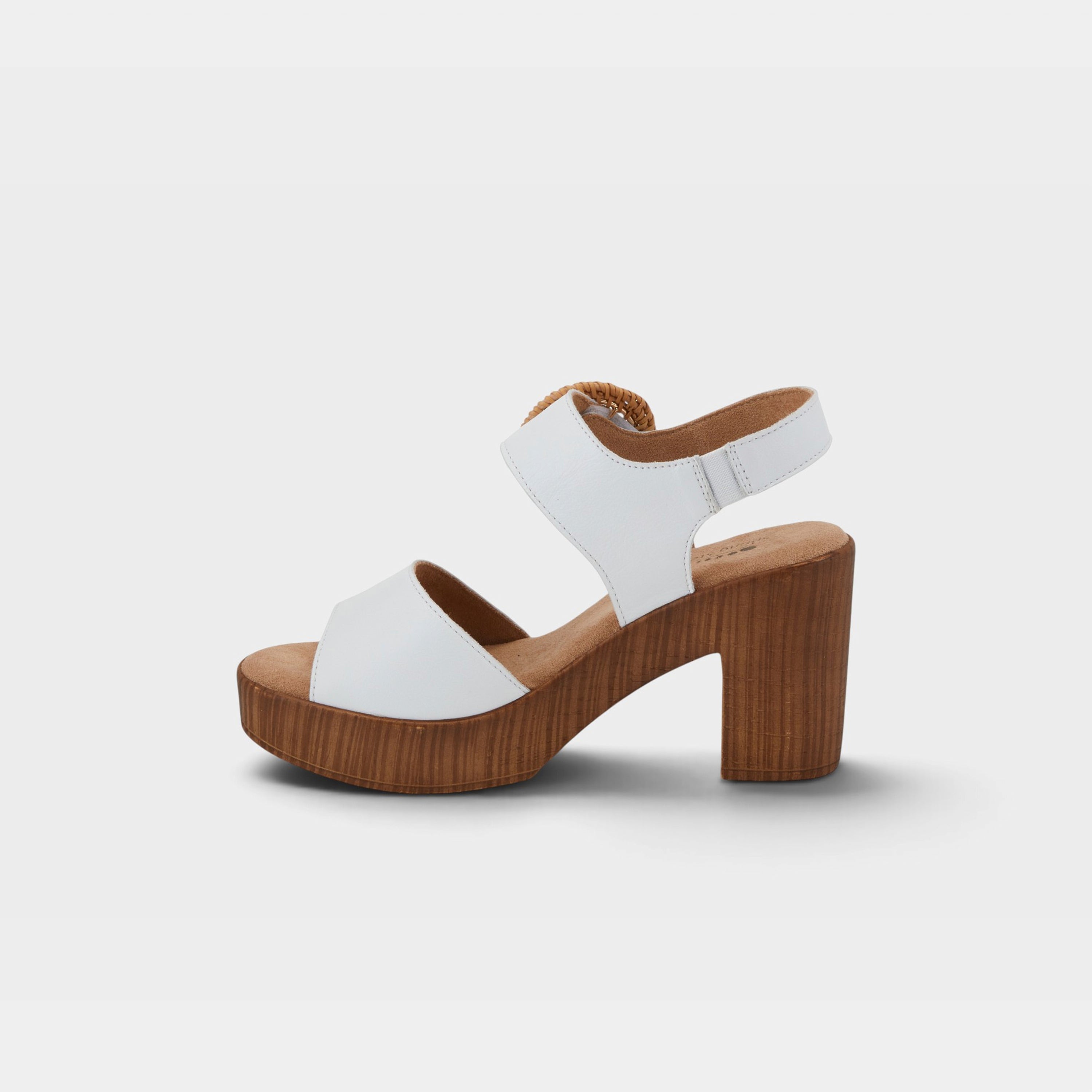 Spring Step Gamona White Sandal