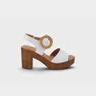 Spring Step Gamona White Sandal