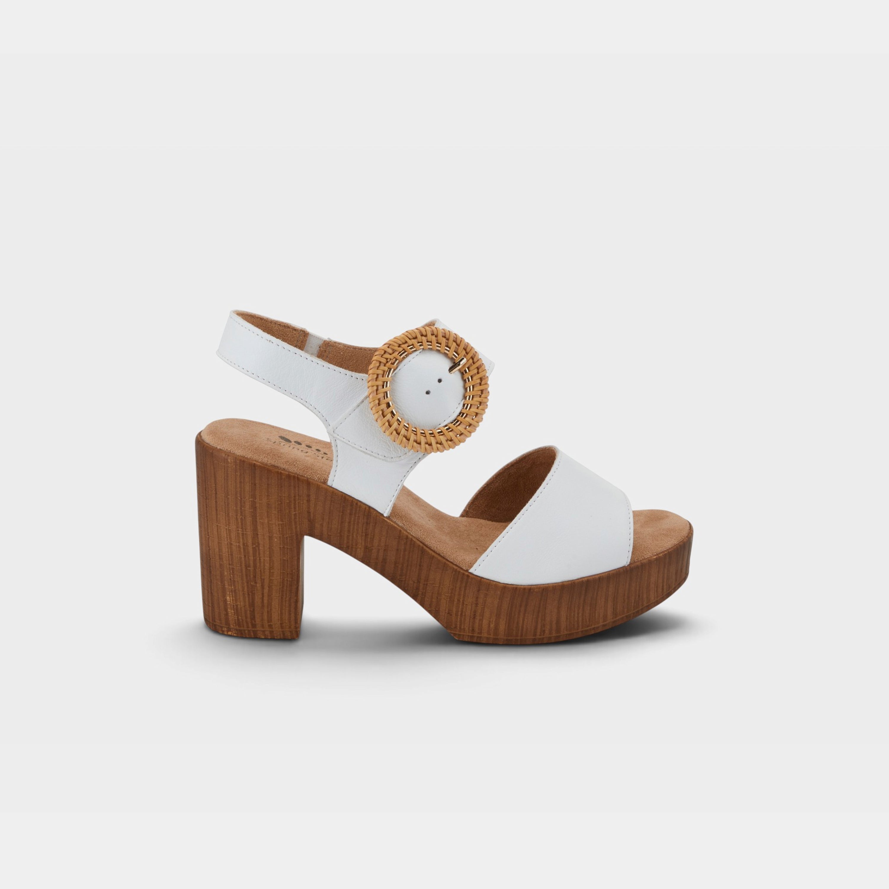 Spring Step Gamona White Sandal
