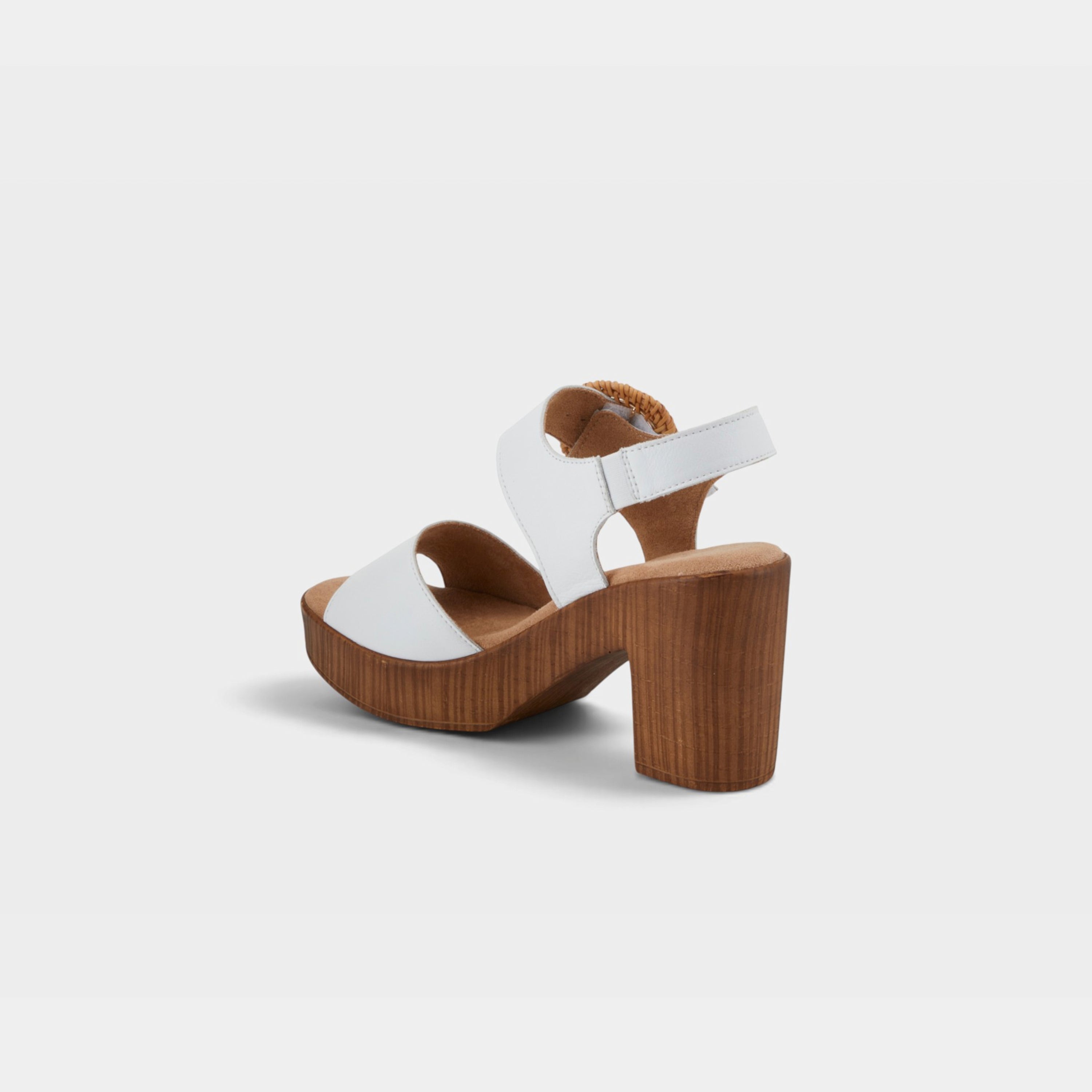 Spring Step Gamona White Sandal