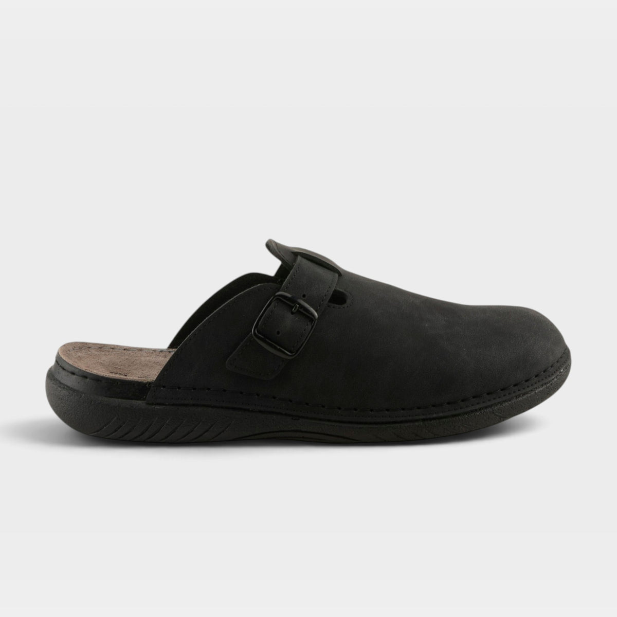 Spring Step Men Garmen Black Nubuck Slipper
