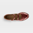 L'Artiste Gaviria shoes in Red, top view