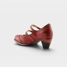 L'Artiste Gaviria shoes in Red, alternate angle view