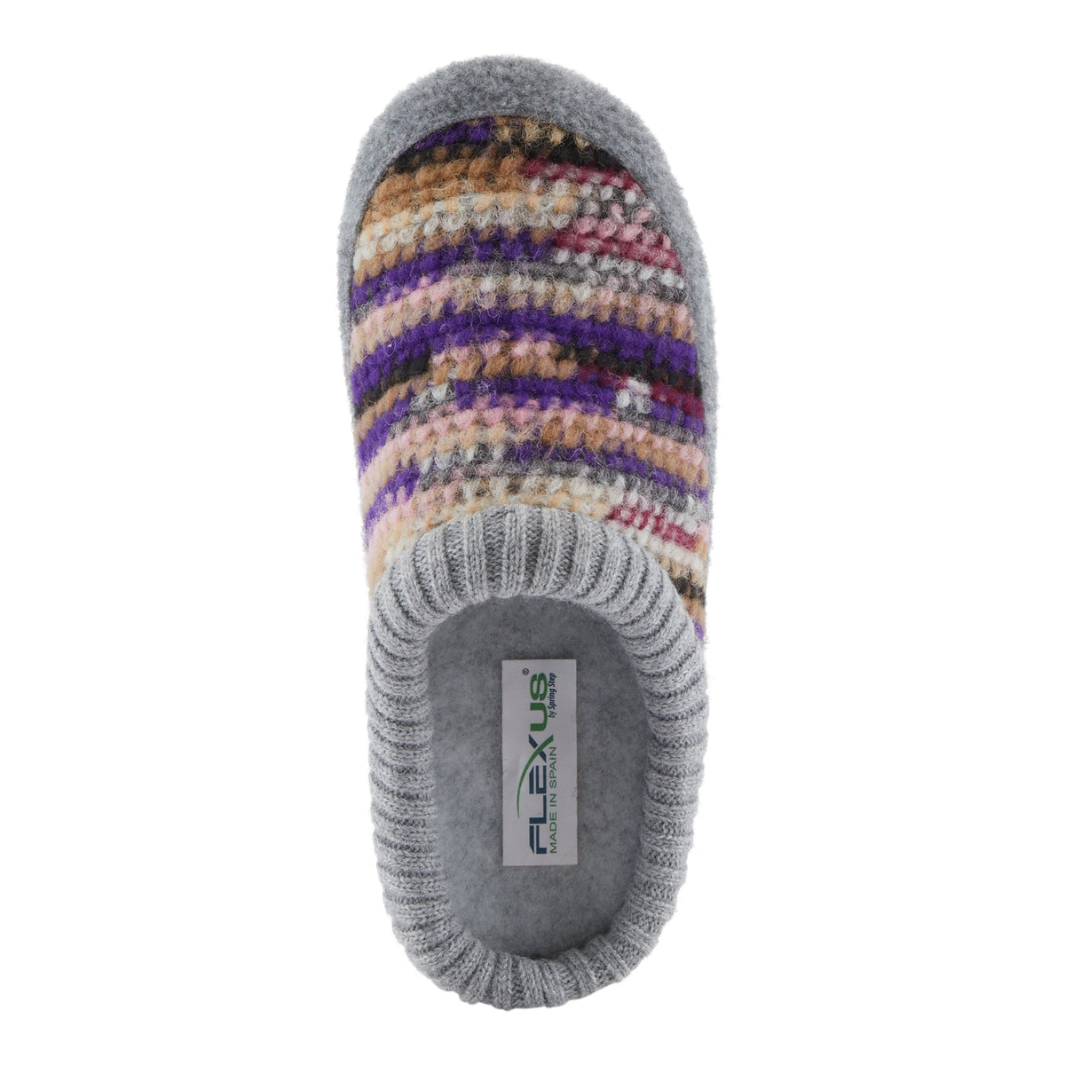 Flexus FLEXUS GELINA SLIPPERS comfort shoe in purple multi with flexible sole