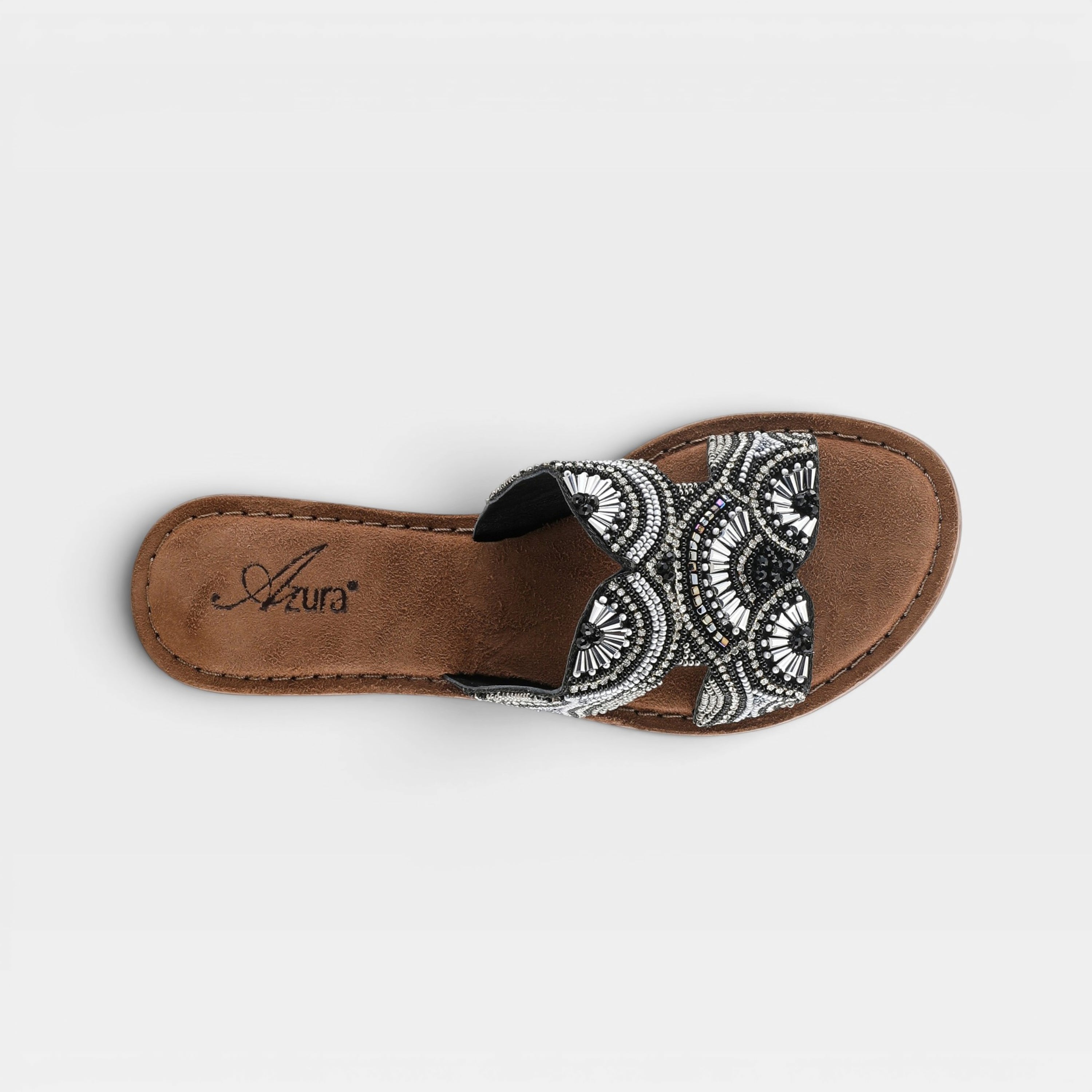 Azura Georgys Black Multi Sandal
