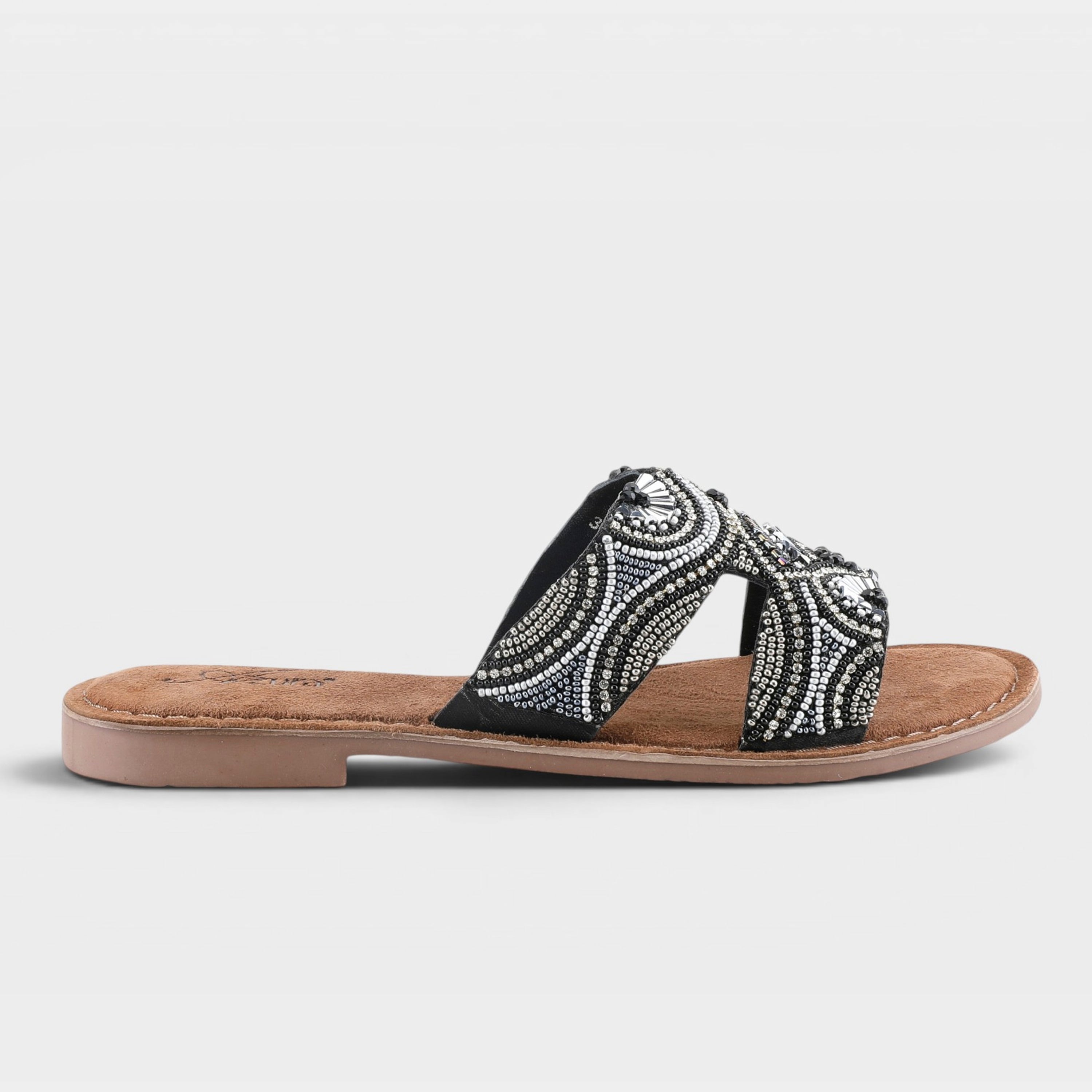 Azura Georgys Black Multi Sandal