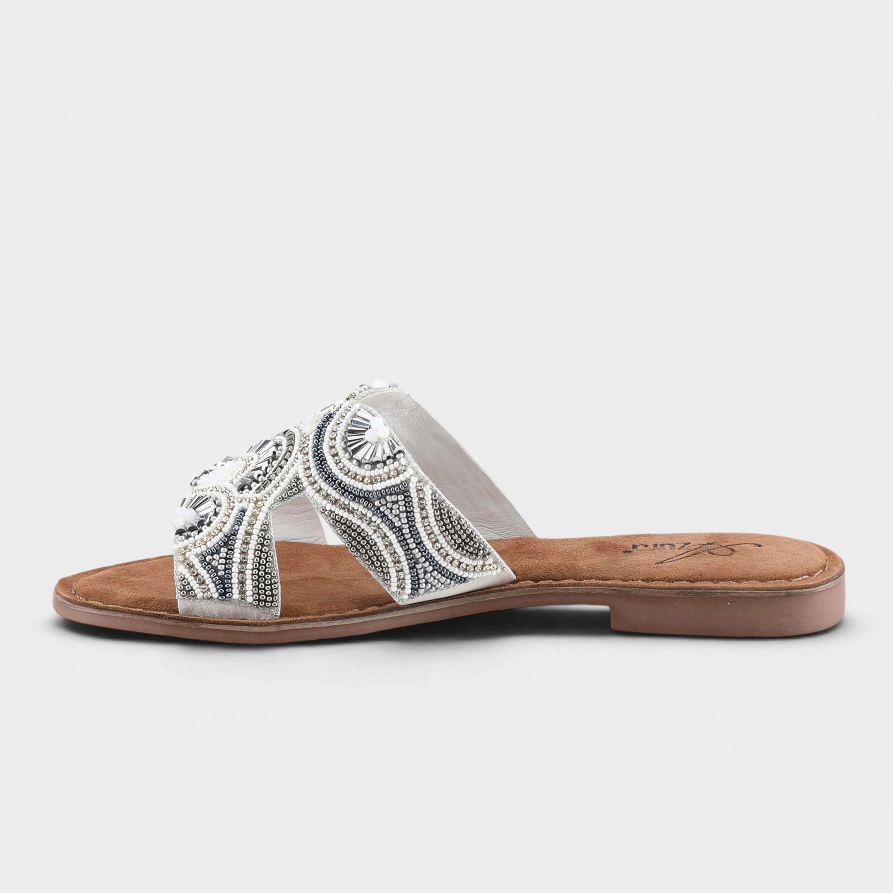 Azura Georgys White Multi Sandal