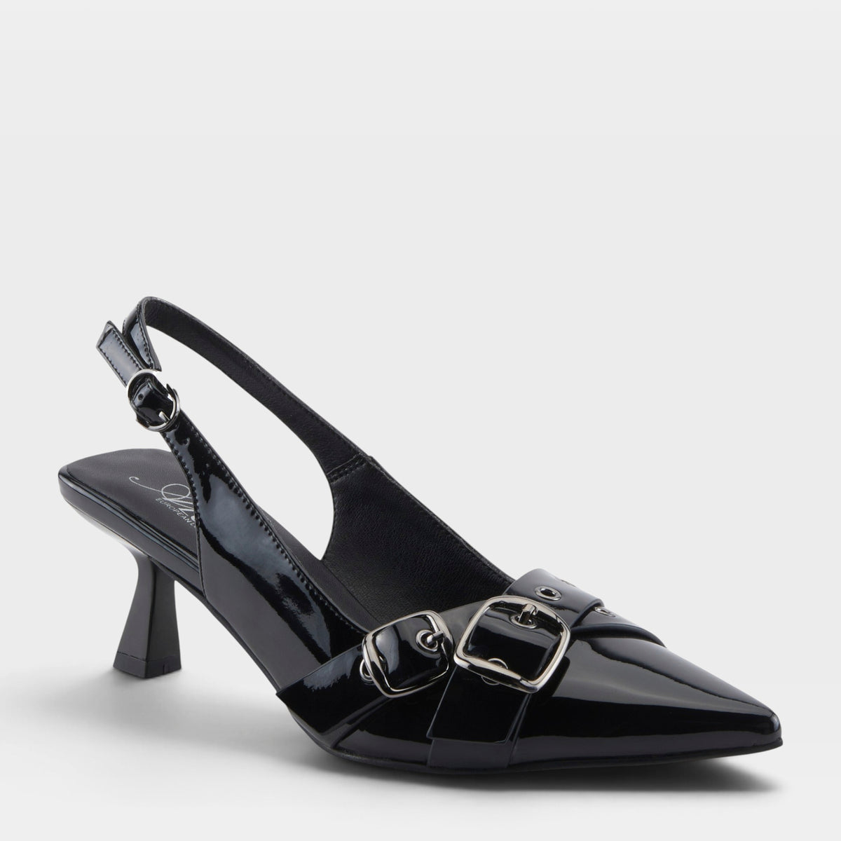 Azura Glistening Black Patent Shoe