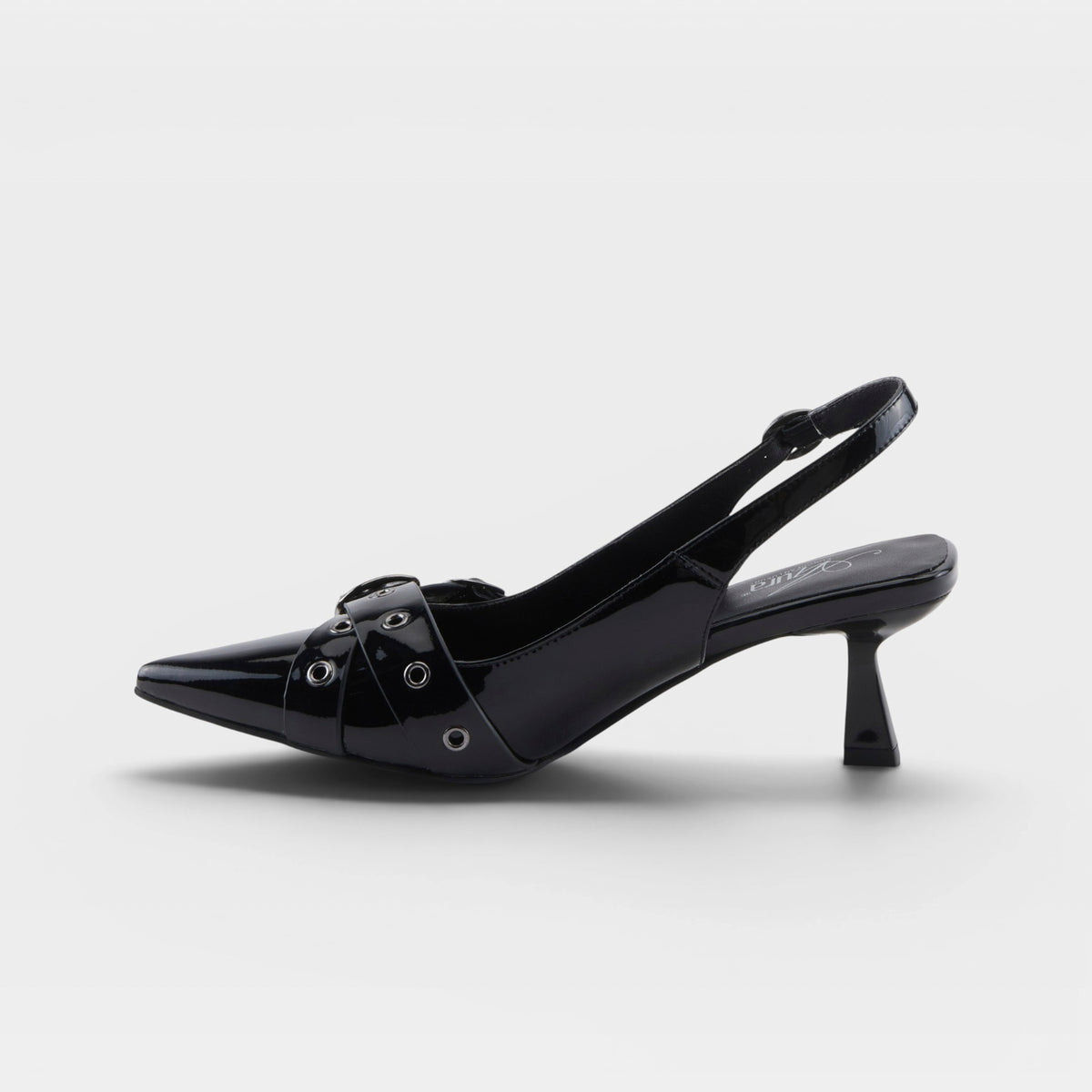 Azura Glistening Black Patent Shoe