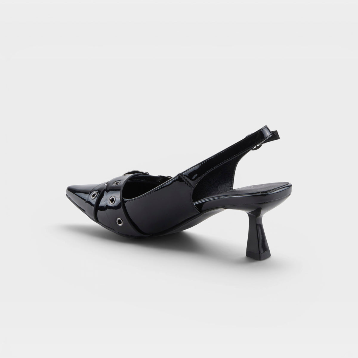Azura Glistening Black Patent Shoe