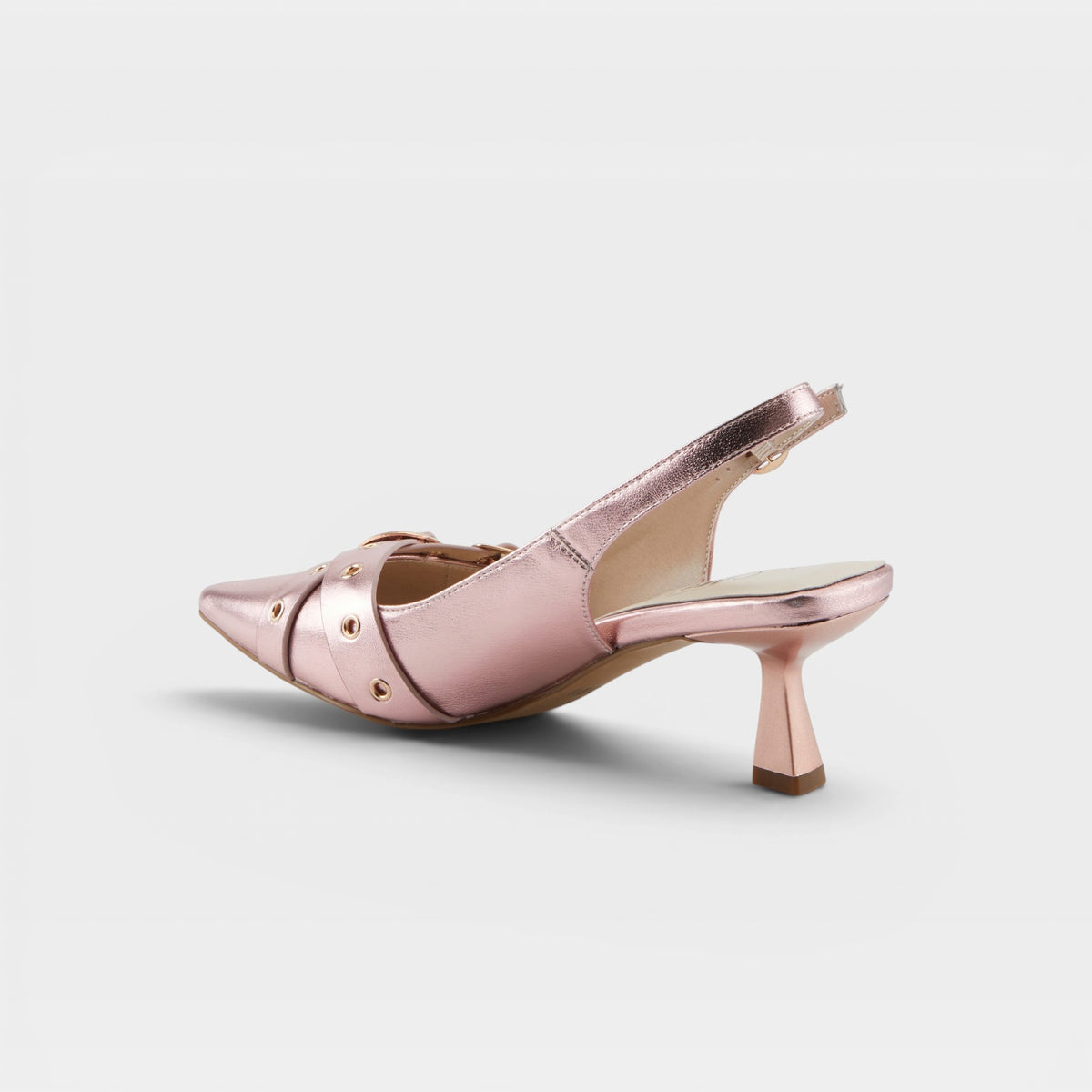 Azura Glistening Pink Metallic Shoe