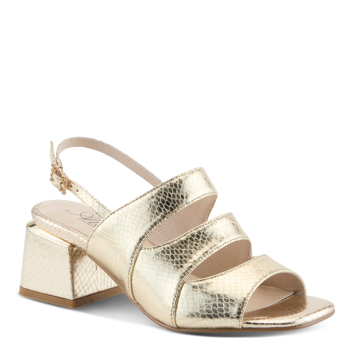Azura GlitterTwins Heel Sandals for women - Spring Step Shoes
