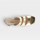 Azura Glittertwins Gold Sandal