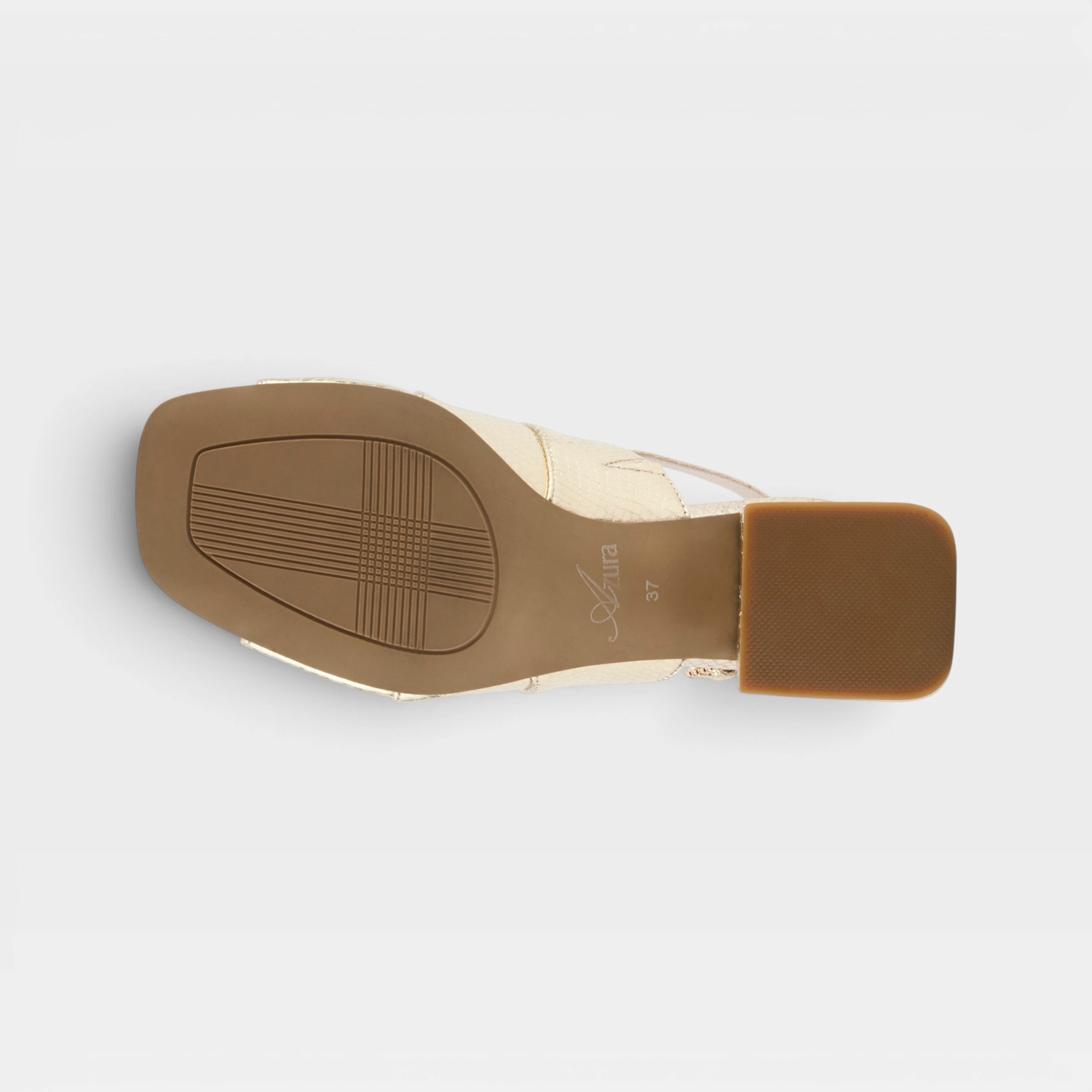 Azura Glittertwins Gold Sandal