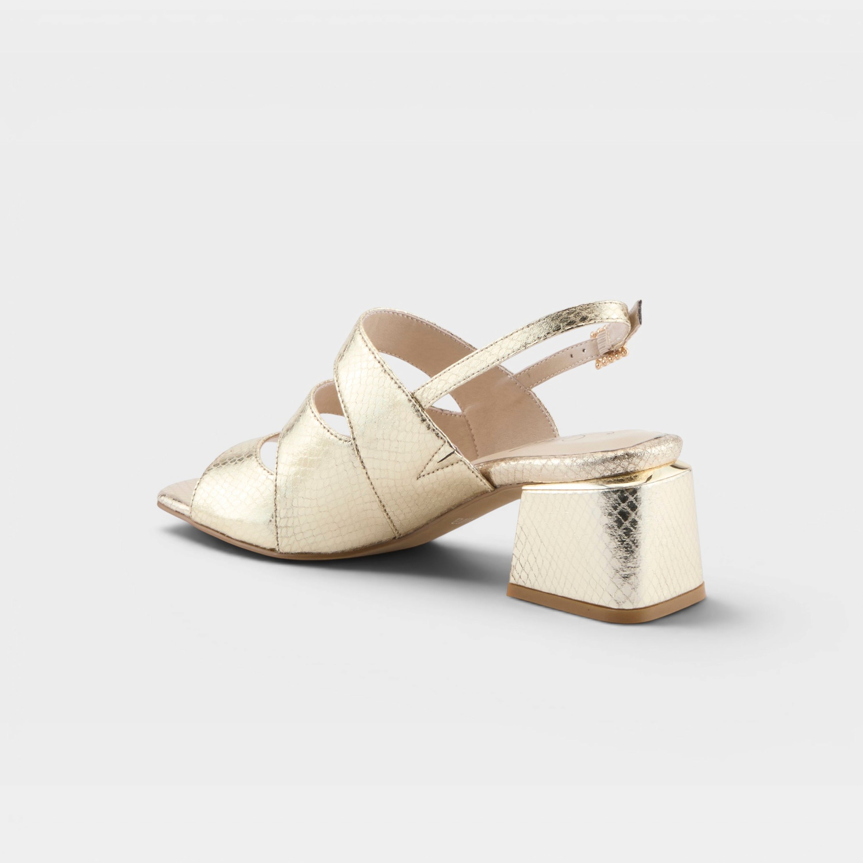 Azura Glittertwins Gold Sandal
