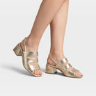 Azura Glittertwins Gold Sandal