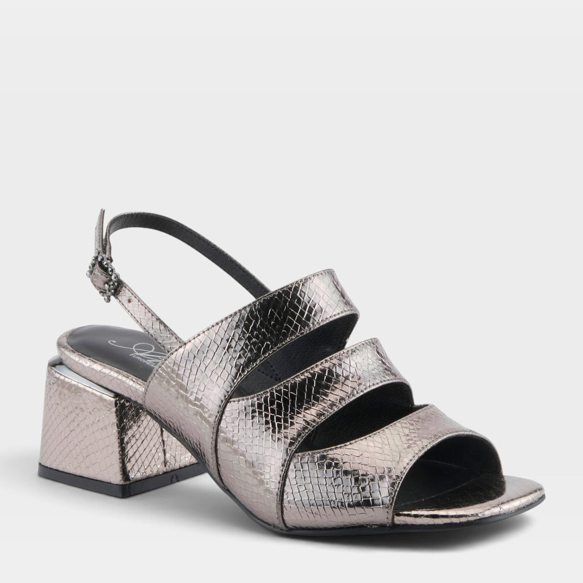 Azura Glittertwins Pewter Sandal