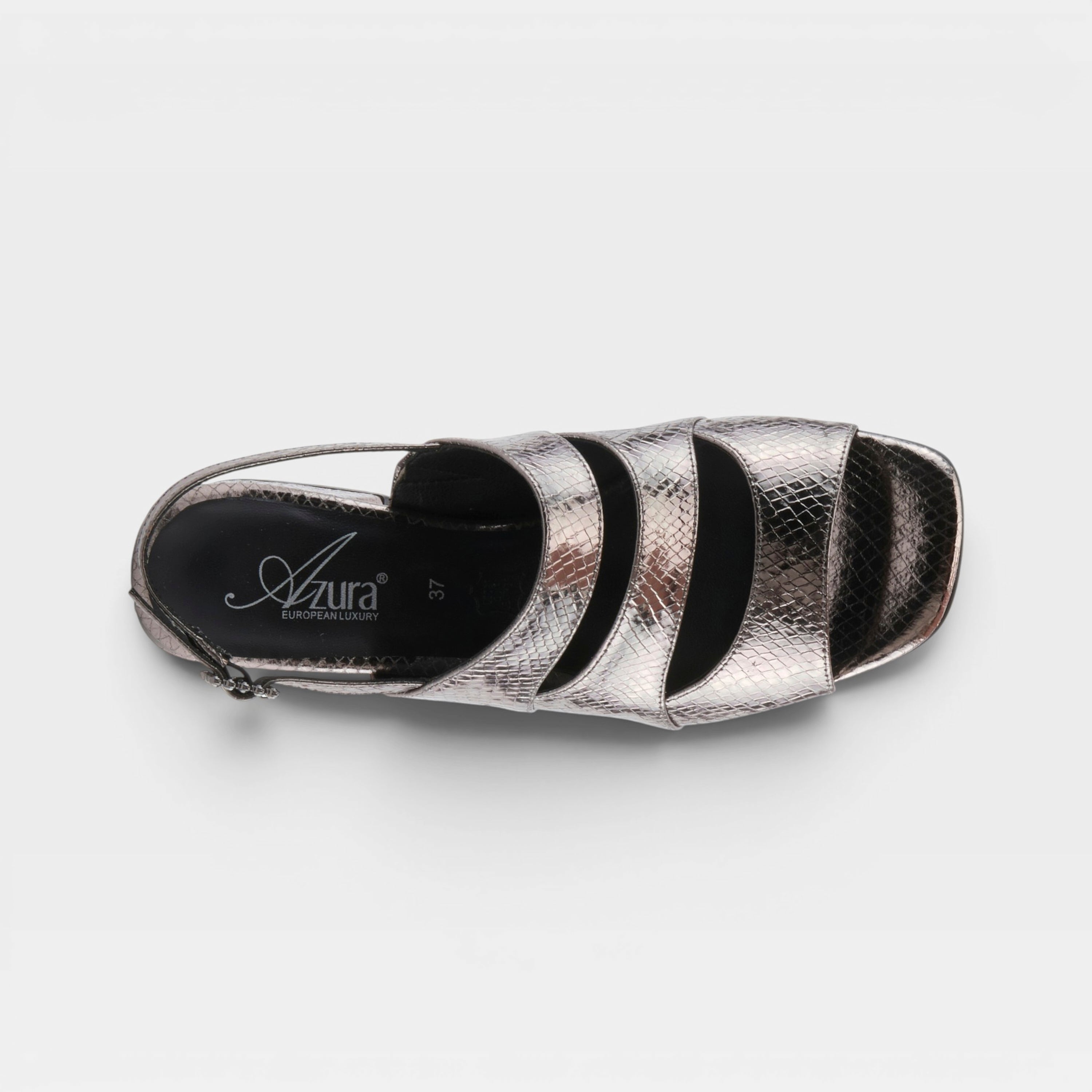 Azura Glittertwins Pewter Sandal