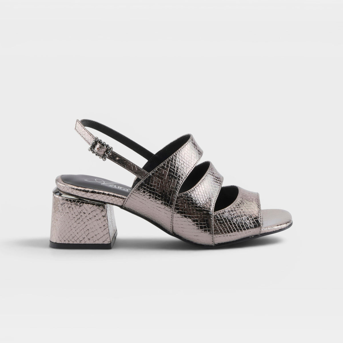 Azura Glittertwins Pewter Sandal