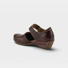 L'Artiste Gloss Mary Jane shoes in Chocolate Brown, alternate angle view