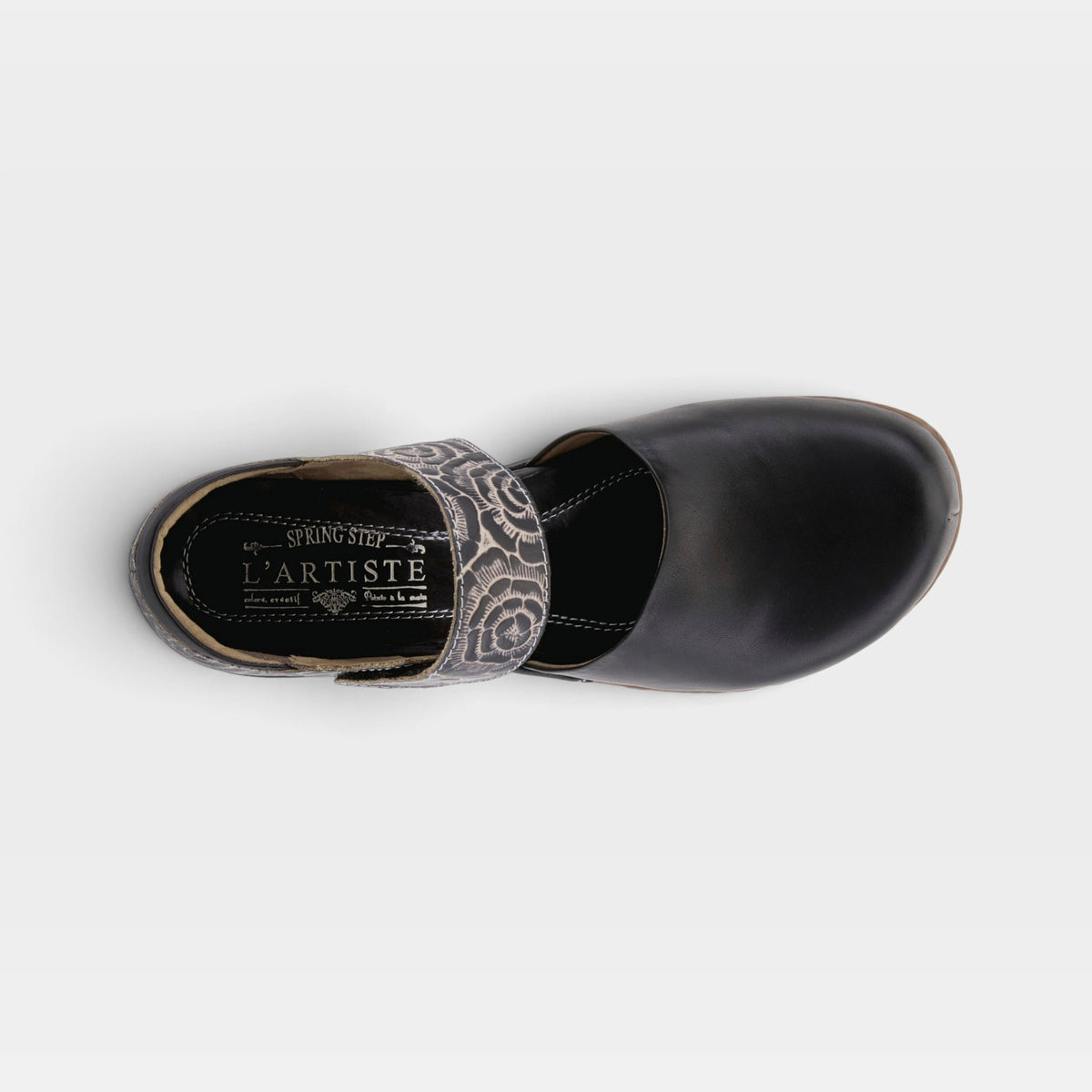L'Artiste Gloss-Pansy shoes in Black, top view