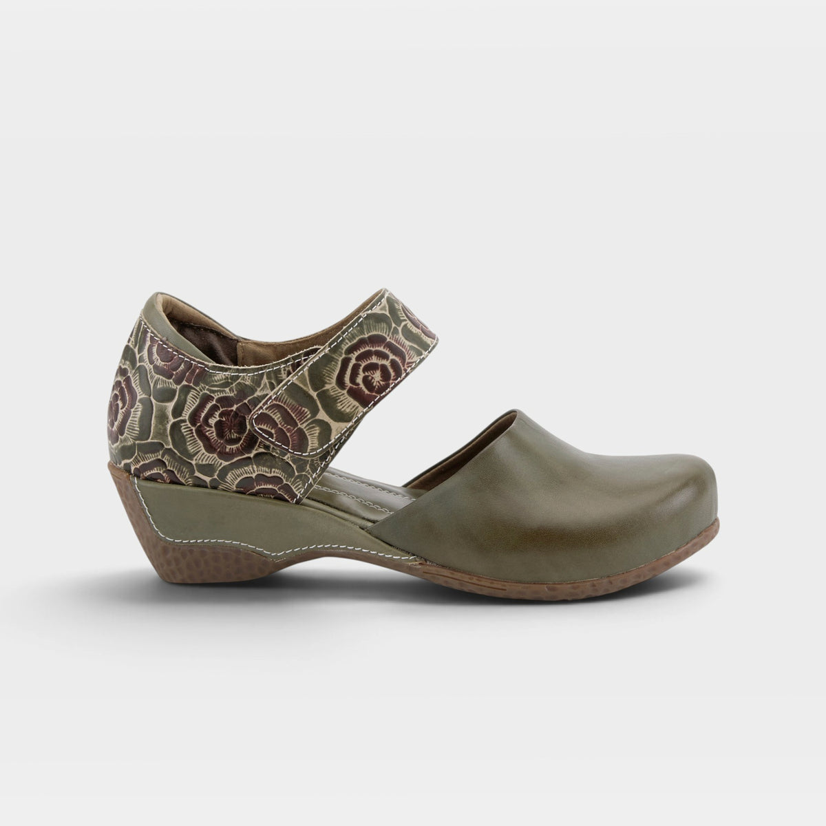 L'Artiste Gloss-Pansy shoes in Olive, hero view