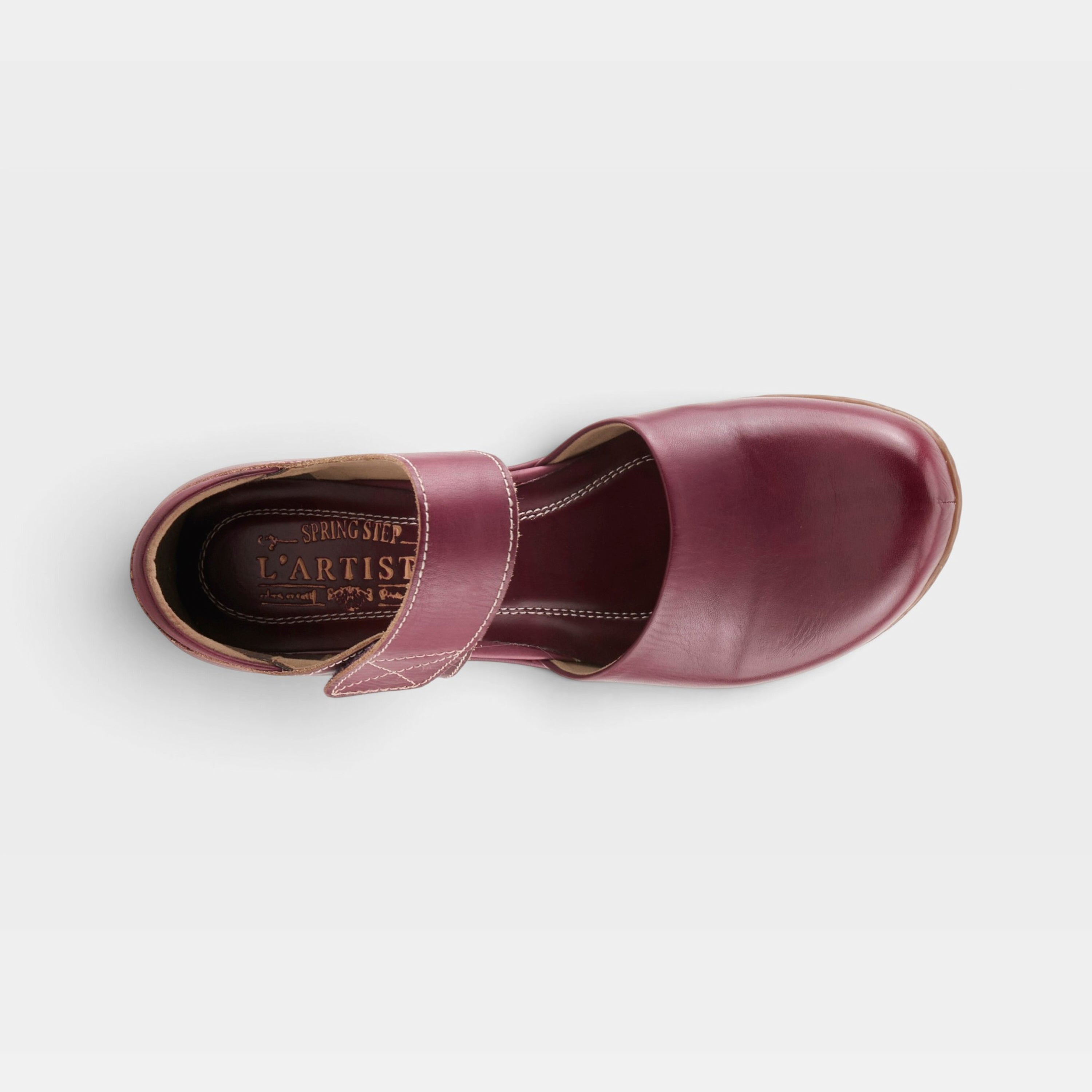 L'Artiste Gloss Mary Jane shoes in Purple, top view