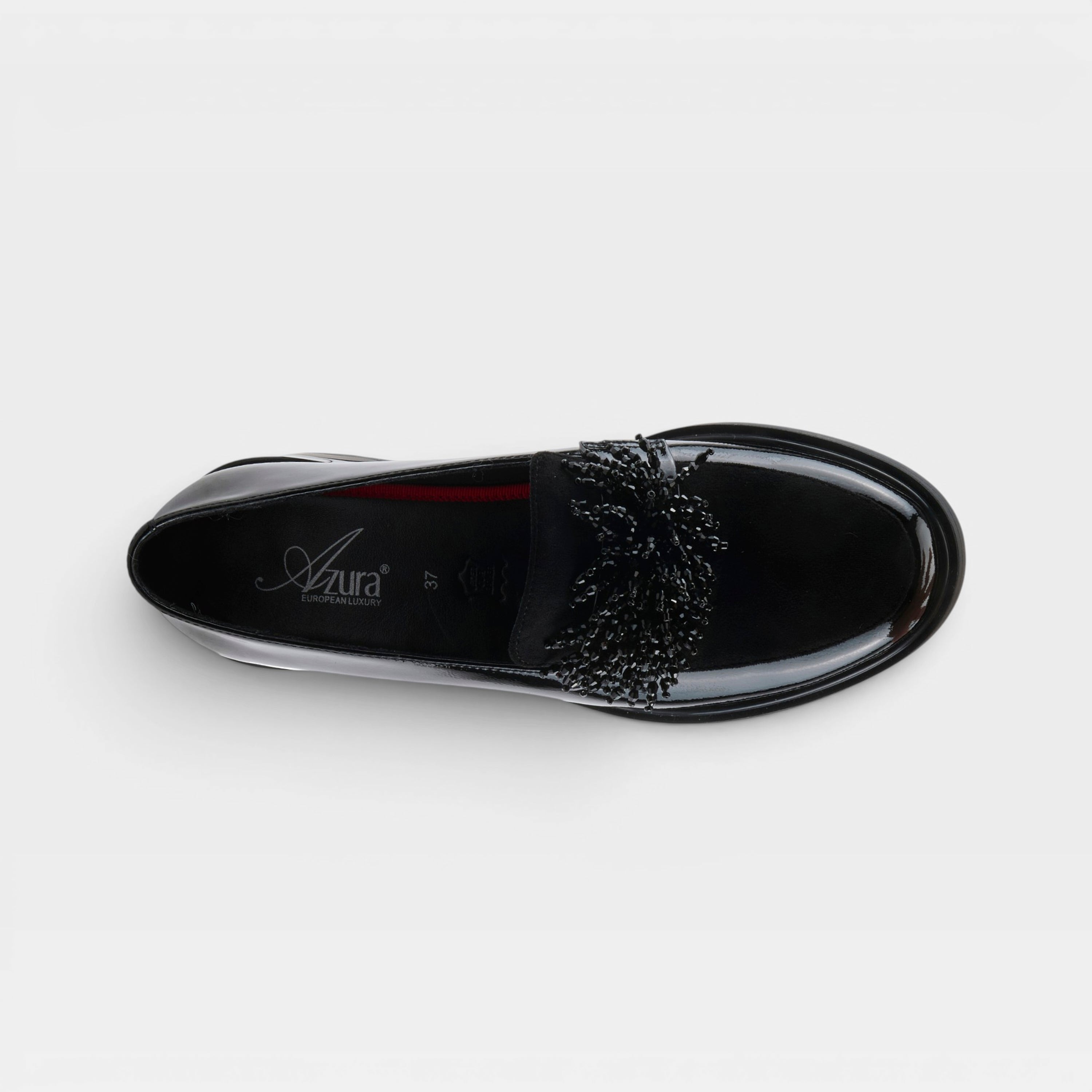 Azura Gogetter Black Patent Shoe