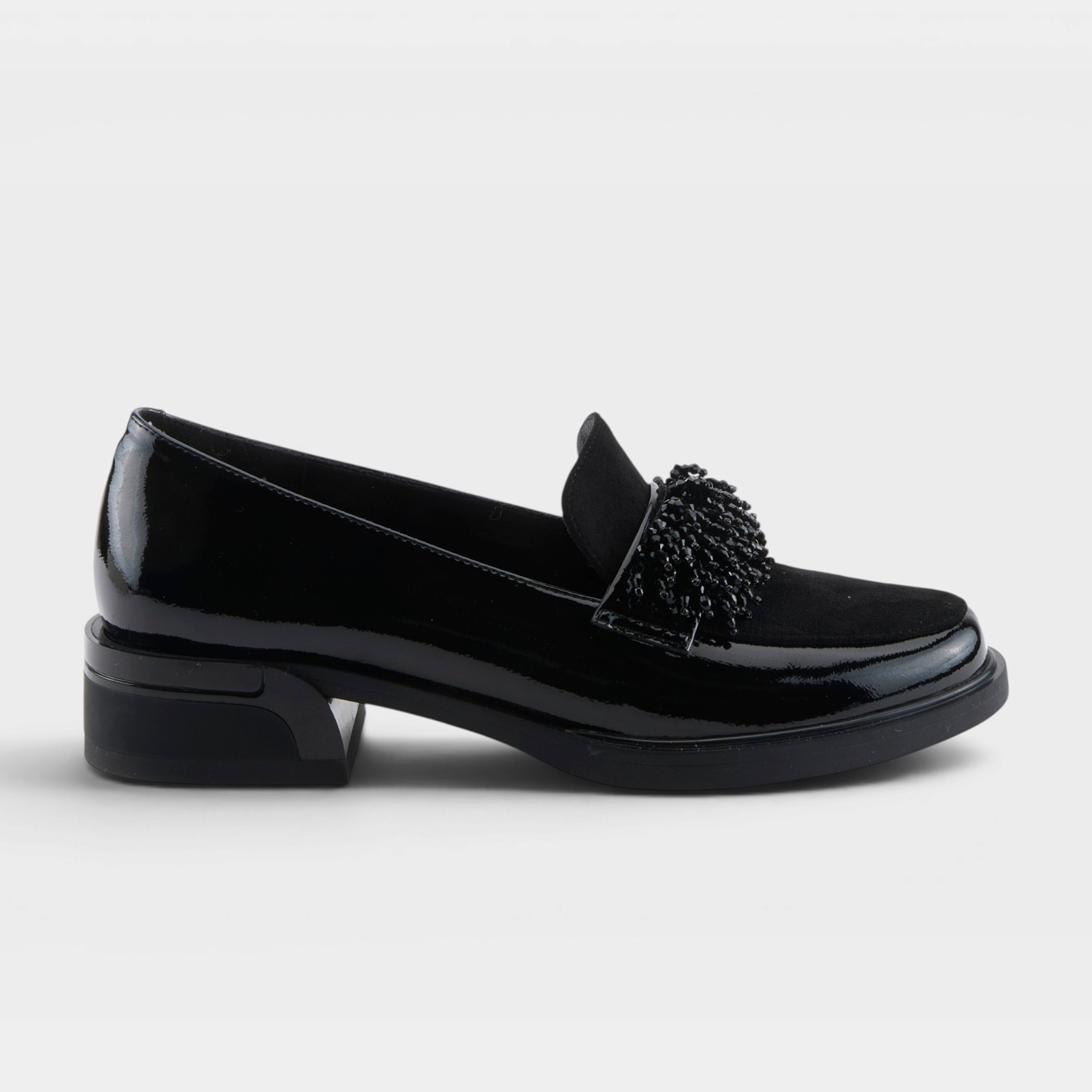 Azura Gogetter Black Patent Shoe