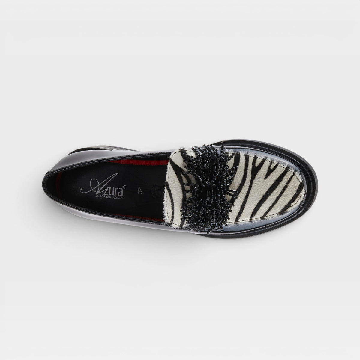 Azura Gogetter-Zeb Black Patent Multi Shoe