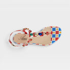 Azura Gozal Red Multi Sandal