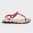 Azura Gozal Red Multi Sandal