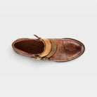L'Artiste Graphic shoes in Brown Multi, top view