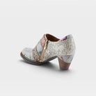 L'Artiste Graphic shoes in Grey Metallic, alternate angle view
