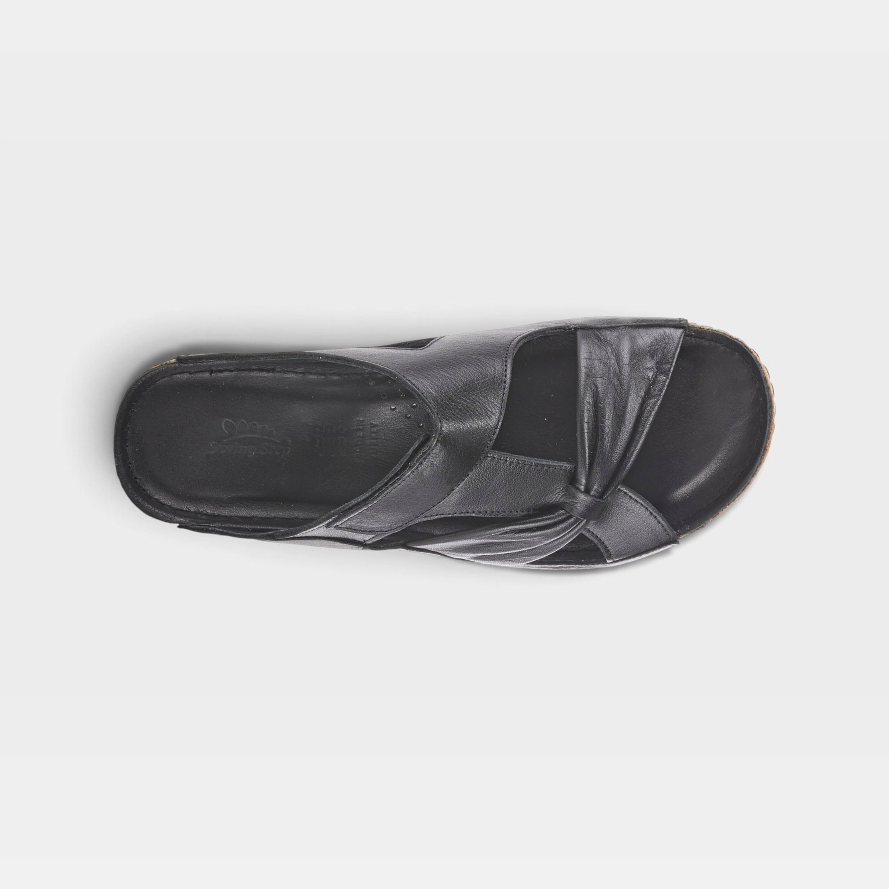 Spring Step Gretta Black Slide Sandal