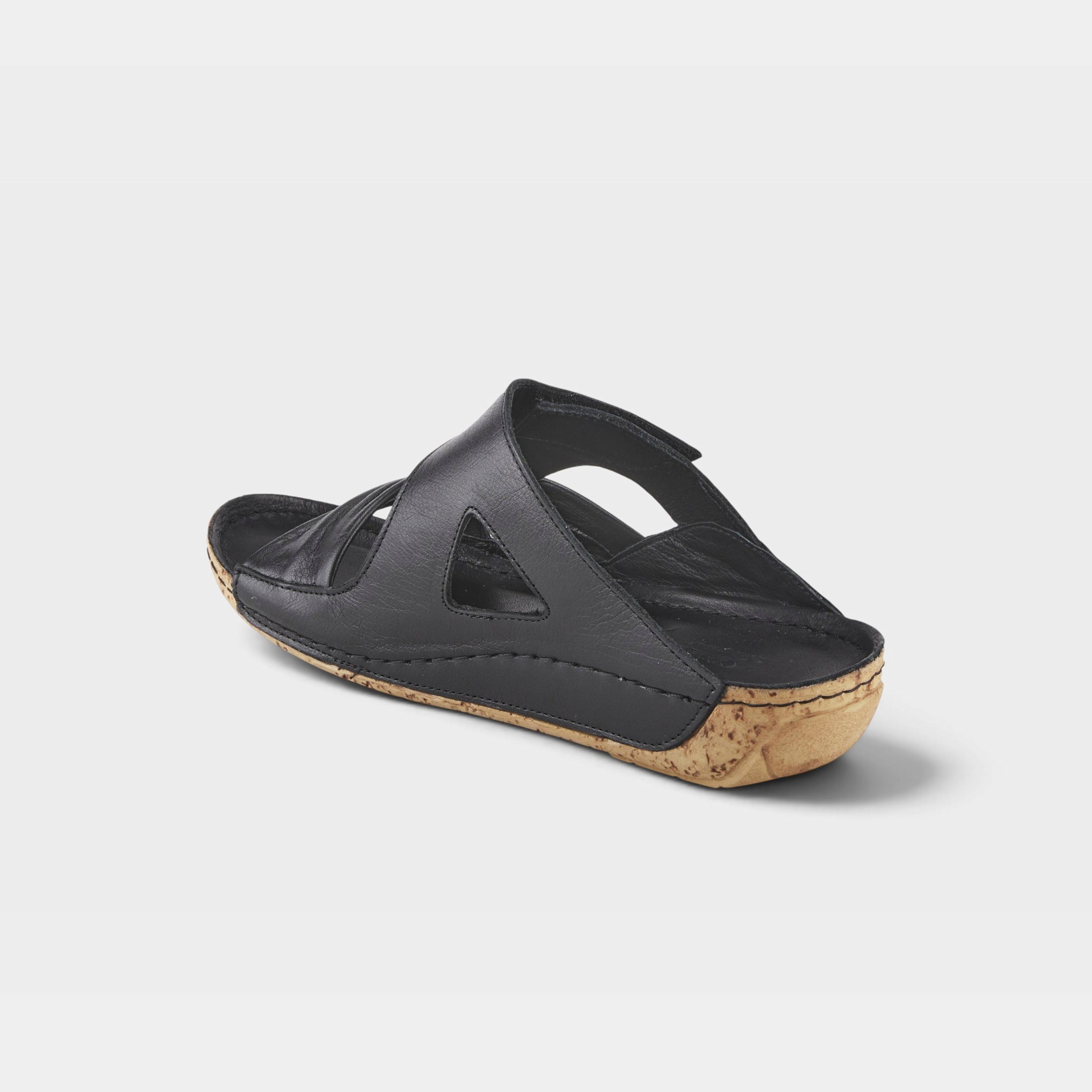 Spring Step Gretta Black Slide Sandal