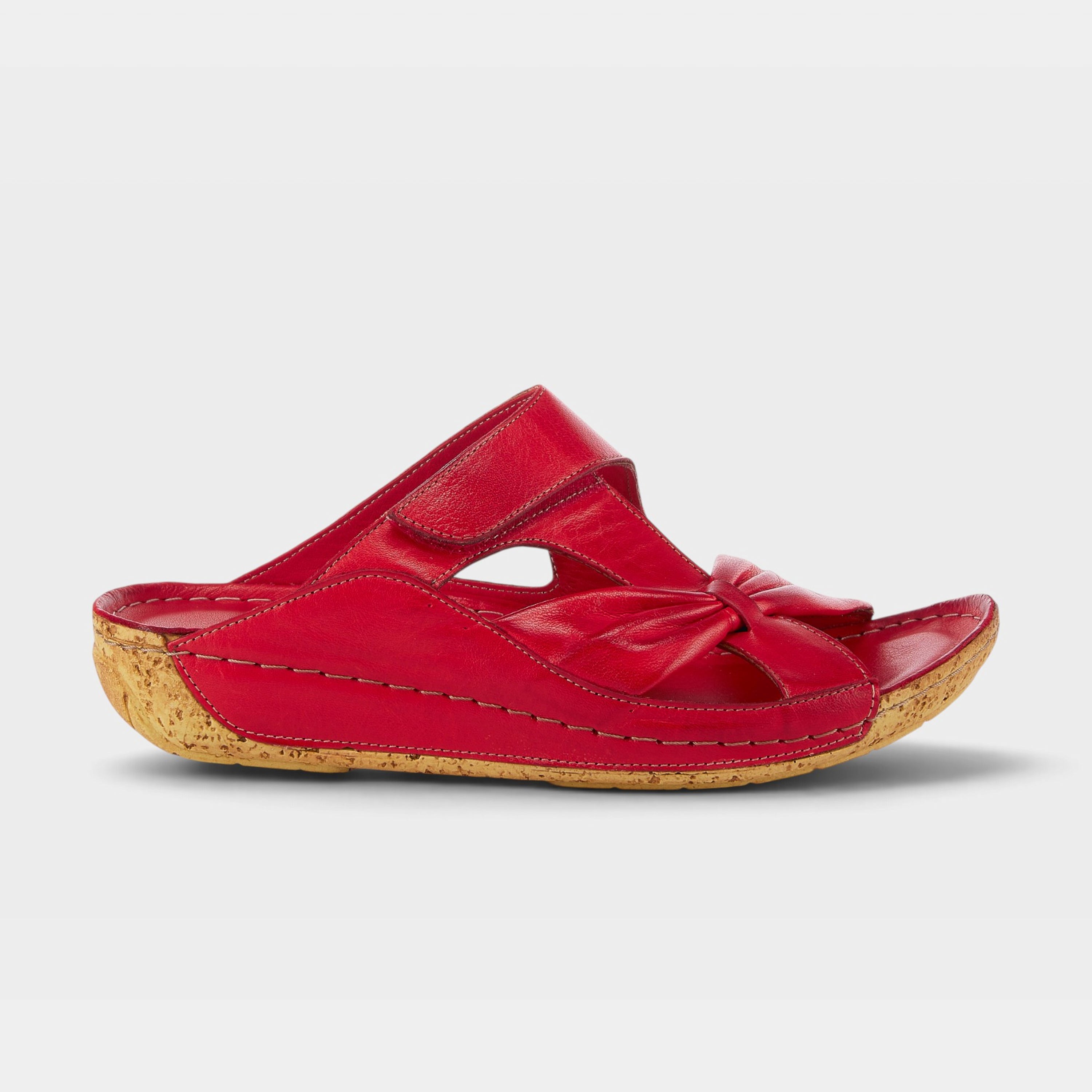 Spring Step Gretta Red Slide Sandal