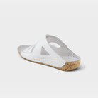 Spring Step Gretta White Slide Sandal