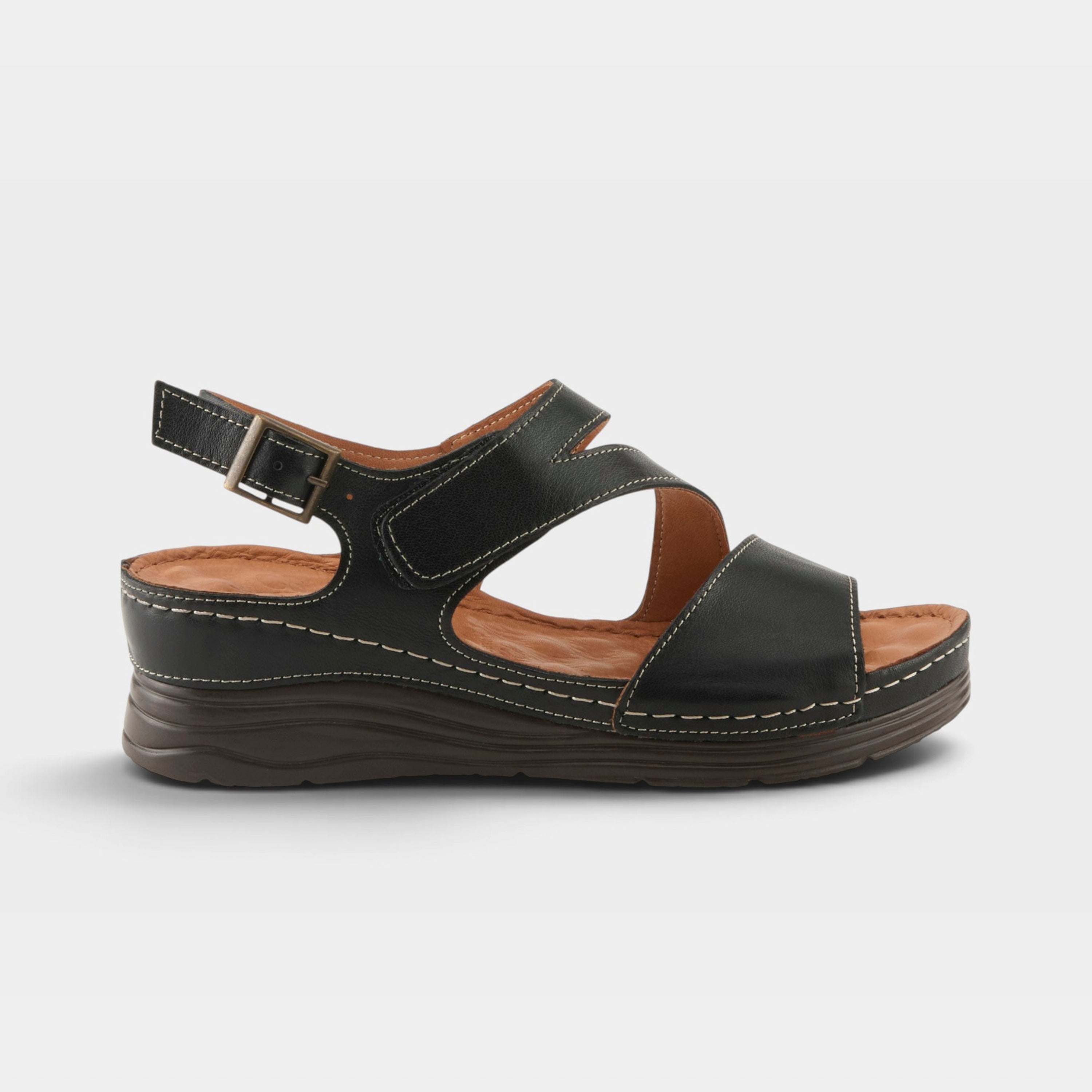 Spring Step Griggs Black Sandal