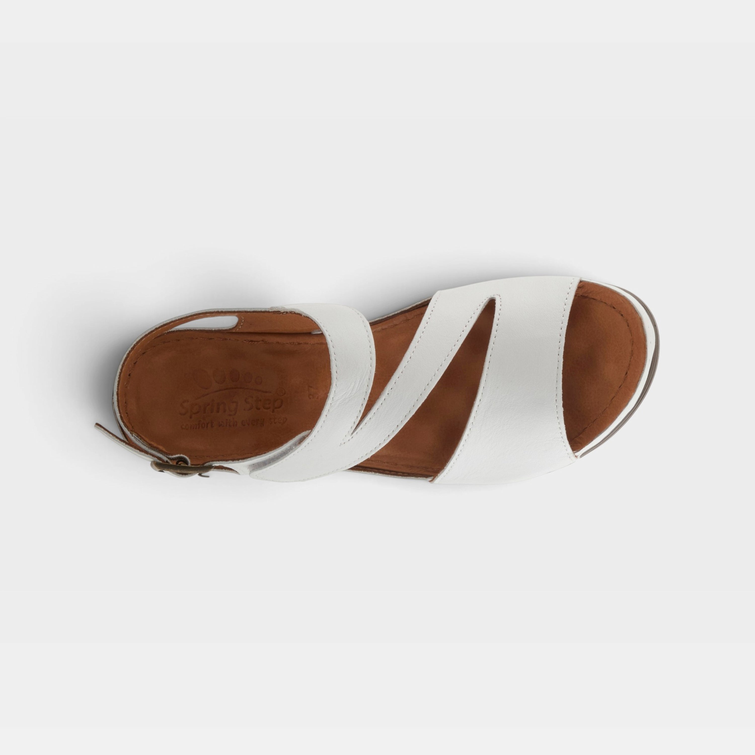 Spring Step Griggs White Sandal