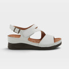 Spring Step Griggs White Sandal