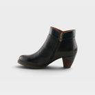 L'Artiste Guevara boots in Navy, side view