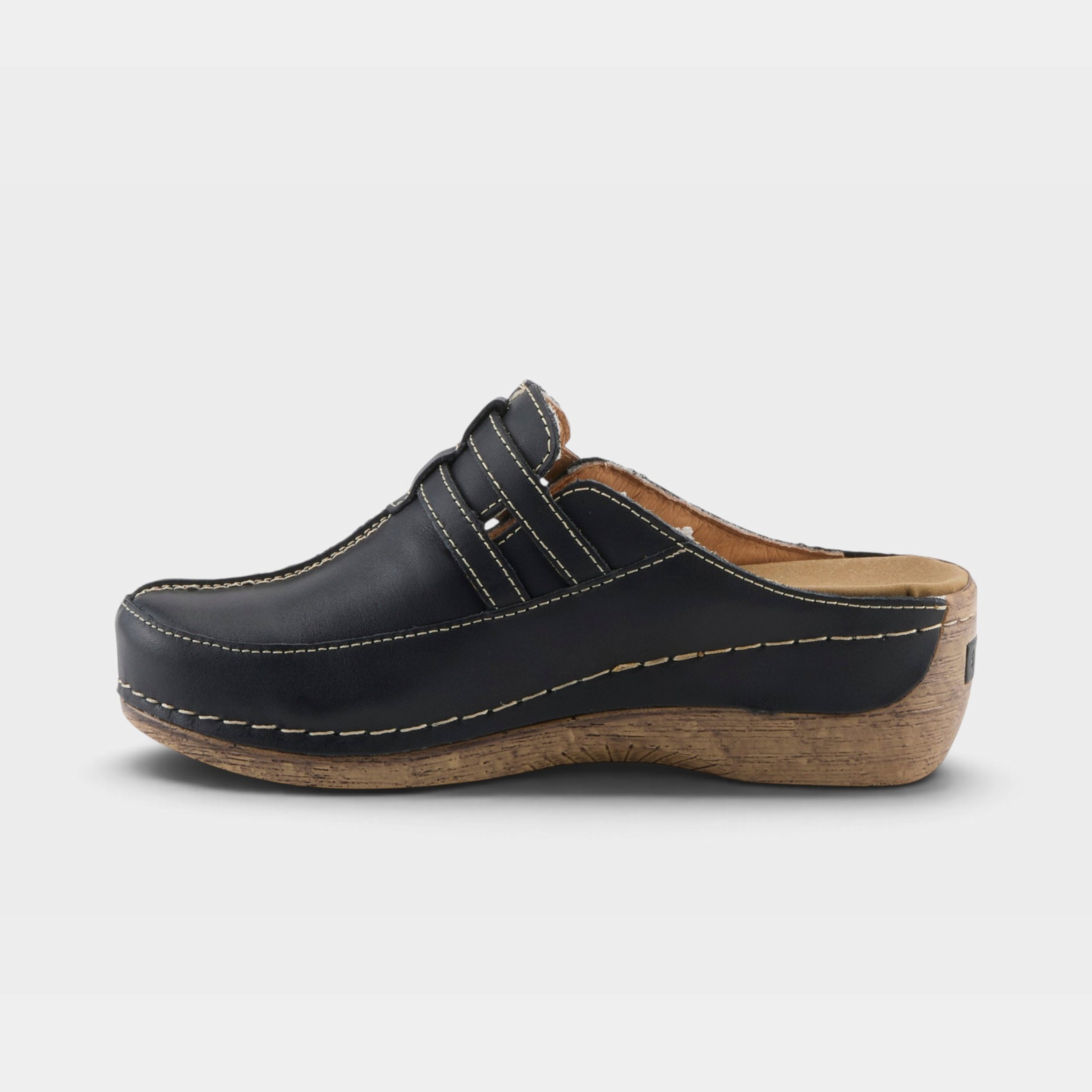 Spring Step Happy Black Clog
