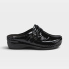 Spring Step Happy Black Patent Clog